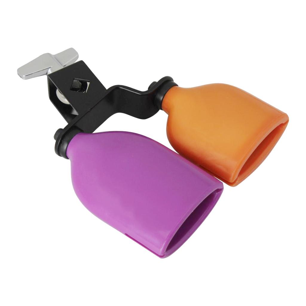 Durable Drum Percussion Cowbell Colors High-Low Sound for Drummer
