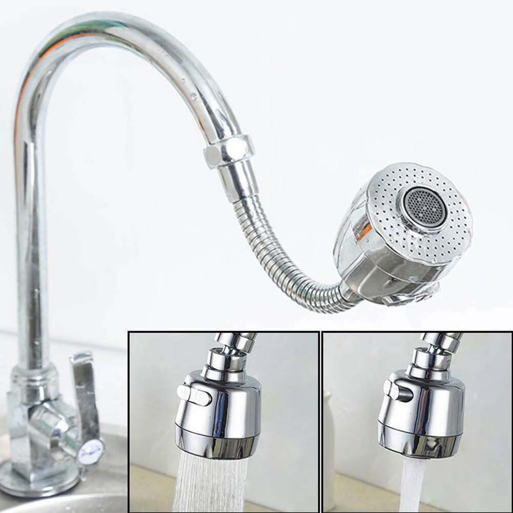 360°Rotatable Bent Water Saving Kitchen Fauce Aerator Extended Hose Faucet Nozzle Bubbler Kitchen Faucet Head