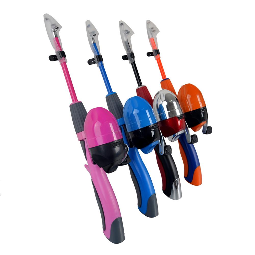 Kids Fishing Pole Portable Lightweight Telescopic Practise Fishing Rod Set with Spincast Fishing Reel Tackle Box for Children