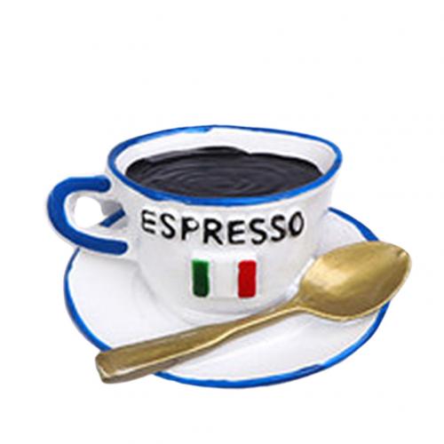 Ei Melk Koffie Cup Brood Koelkast Magnetische Koelkast Sticker Hars Koelkast Stickers Creatieve Leuke Magneet Keuken Decor: Coffee Cup