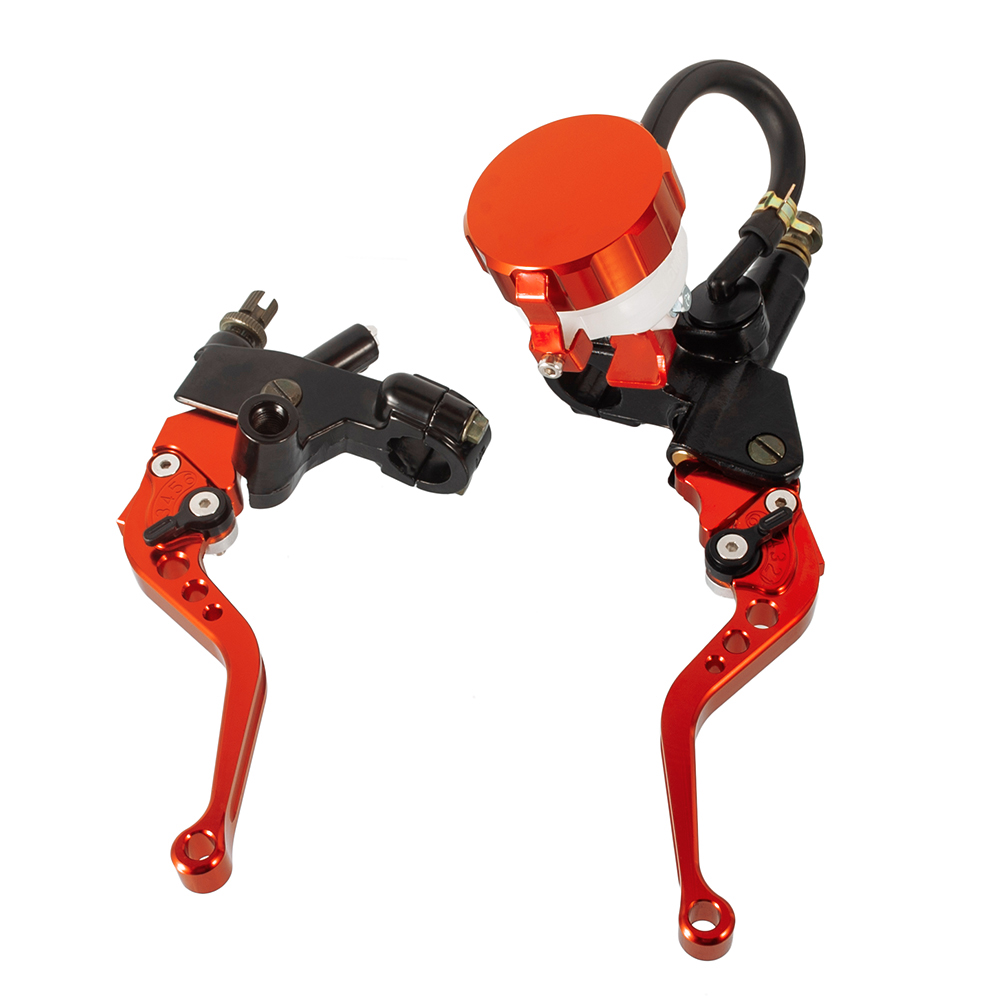 CNC Alumiini Hydraulisylinteri Pääjarrun Kahva Kaapeli Kytkimen Kahvan Sarja 250-500cc: Oranssi