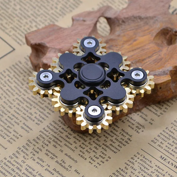 9 Versnellingen Hand Spinner Metalen Fidget Spinners R188 Glad Lager Volwassen Stress Relief Toy Anti Stress Fidget Speelgoed: Black
