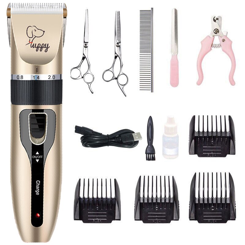 2022 Electric Dog Clippers Pet Cats Hair Clipper Animals Grooming Haircut Cutter Shaver Trimmer Set Rechargeable