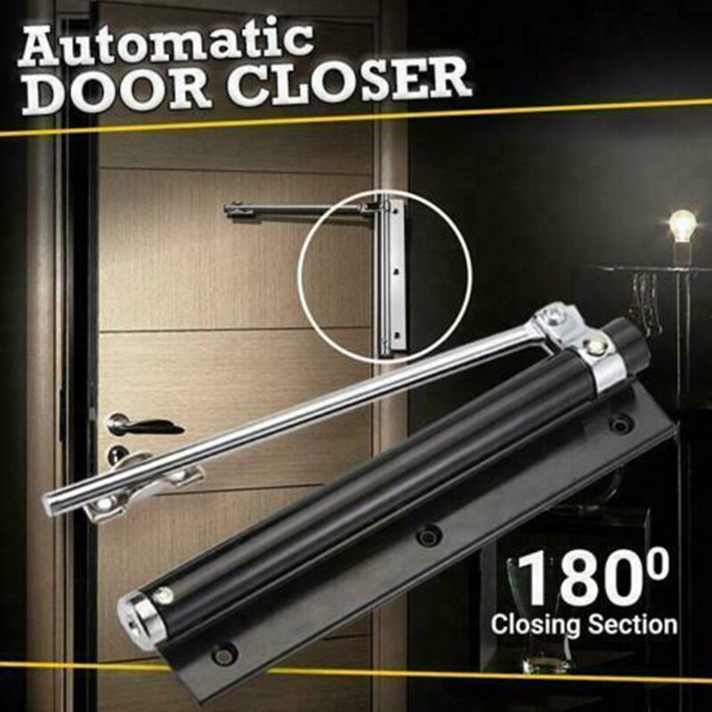 Rebound No slotting Automatic Door Self-Closing Hinge Mute Easy to Punching Free Door Closer DC120