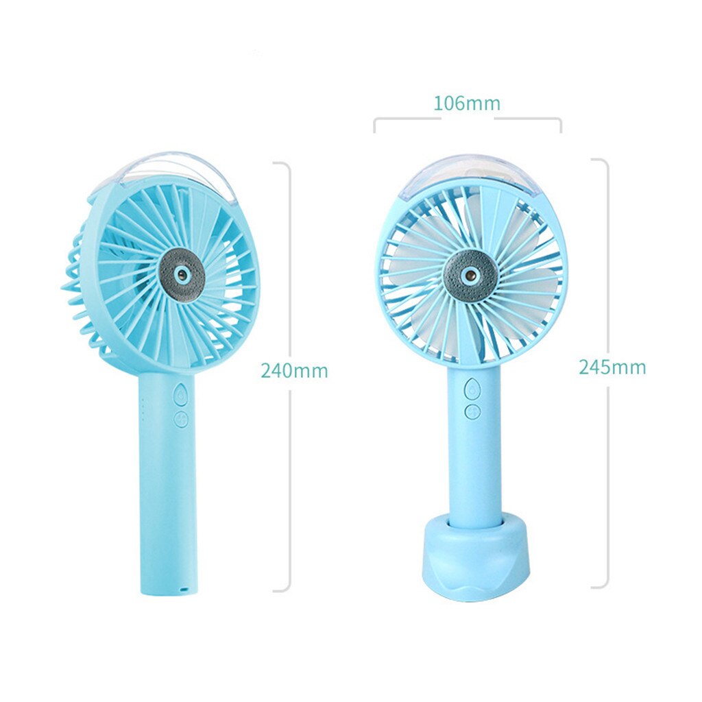 Ventilador de vapor recargable para exteriores, de bajo ruido, para casa inteligente, portátil, USB, portátil, multifunción, Mini ventilador de verano