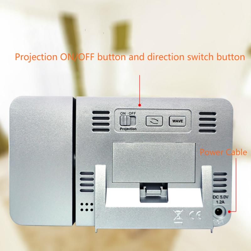 Fanju FJ3531 Projection Alarm Clock Digital Date Snooze Function Backlight Rotatable Wake Up Projector Multifunctional Led Clock