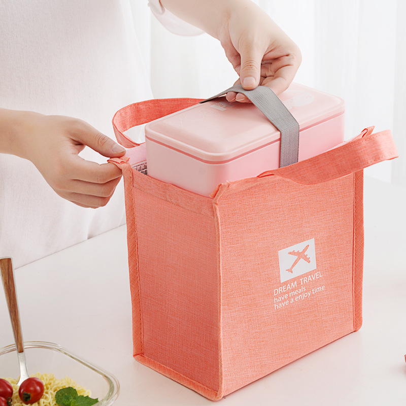 Oxford waterdichte lunchtas, draagbare voedsel geïsoleerde tas, kleine draagbare voedselzakken voor kinderen, schattige koeltassen