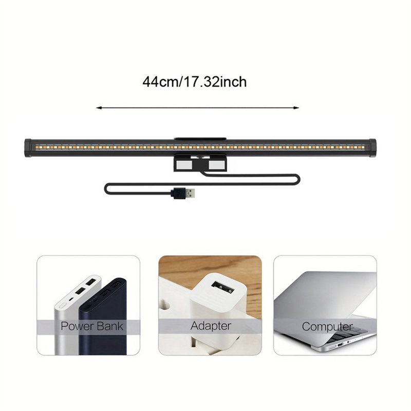 Ralca-metalen knop afstandsbediening oogvriendelijke schermlichtbalk led bureaulamp usb magnetische lichttafel computermonitor bureaulamp