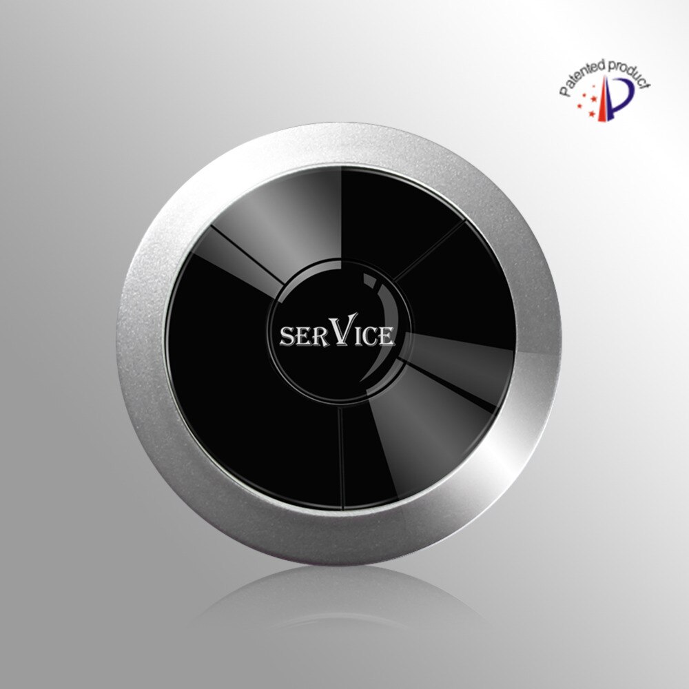 Super transmitt distance wireless paging system call bell, full waterproof call button: service, cancel, bill, call buzzer