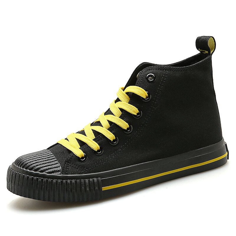 Våren herresko koreanske vill studenter canvas pustende trend tide sneaker høye lette sko generasjon