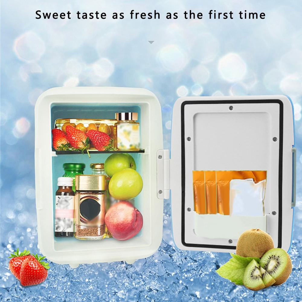 4 Liter Portable Compact Personal Fridge Cools & Heats Great for Bedroom Office Car Dorm Portable Makeup Skincare Fridge