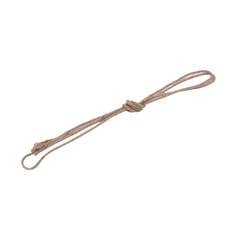 Natural Brown Hemp Rope Twisted Wire Lace DIY Craft Hand-Made Decorative Hemp Rope: 3m