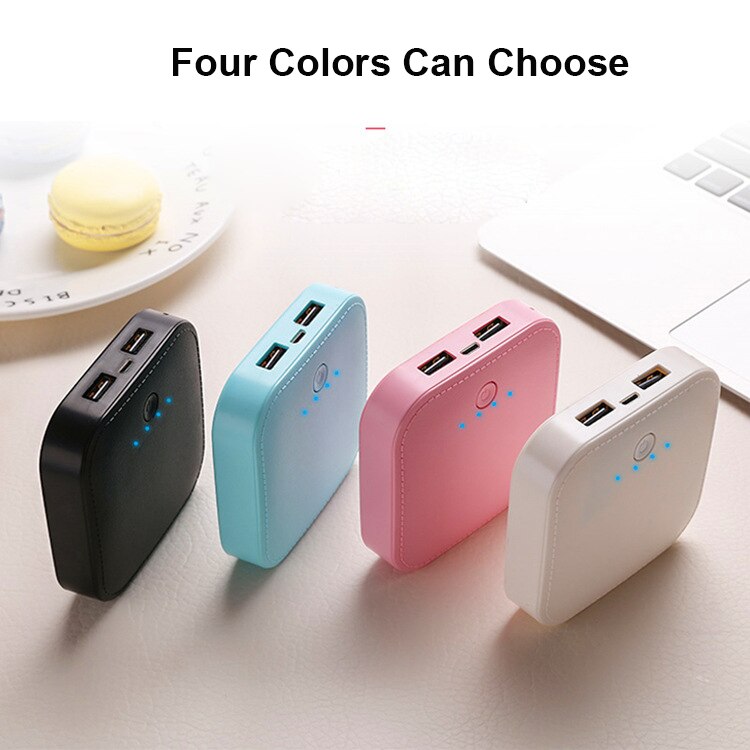 10000mAh Mini Power Bank External Battery Double USB OUTPUT Powerbank For Smart Mobile Phone Poverbank