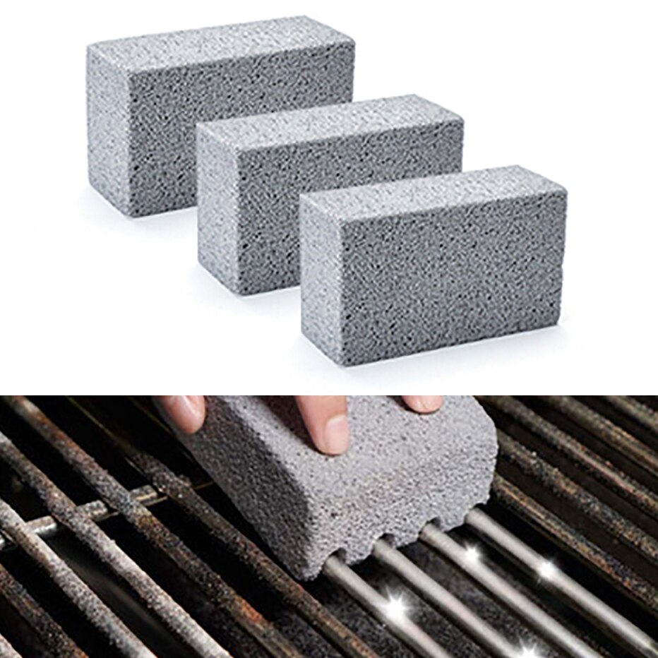 Bbq grill tegelblock handhållen bbq rengöringssten grillställ fläckar ren skrapa bbq rengöringsborste
