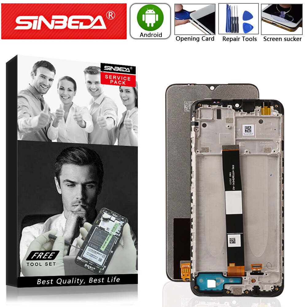 6.53 "Ips LCD For Xiaomi Redmi 9A M2006C3 LG LCD Display + Touch Panel Screen Replacement Digitizer Assembly For Redmi 9A LCD