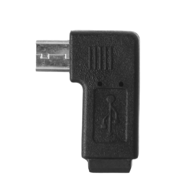 90 degree Left & Right Angled Mini USB 5Pin Female To Micro USB Male Data Sync Adapter #221: Left Angled