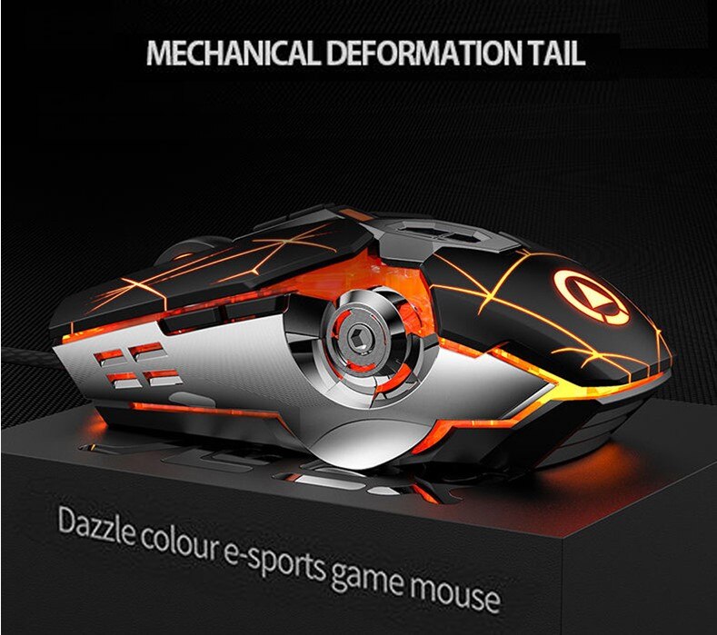 Gmaing Keyboard Set 3200PDI Mice LED Colorful Wired Keyboard LED Gamer With RGB Backlight Support PC Keyboard Game