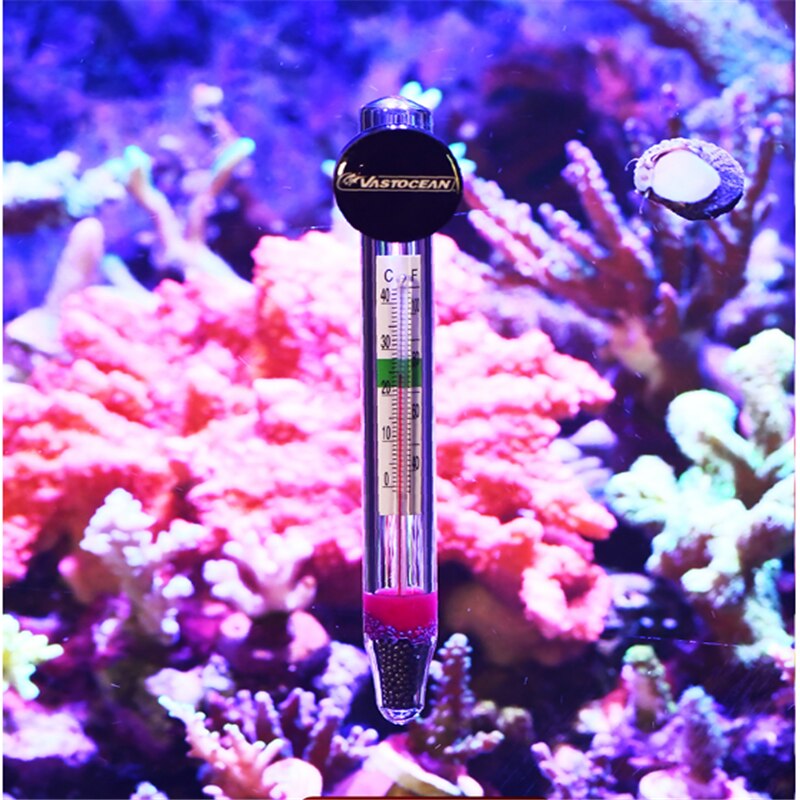 Termómetro absorbente magnético para pecera, termómetro de buceo de alta precisión