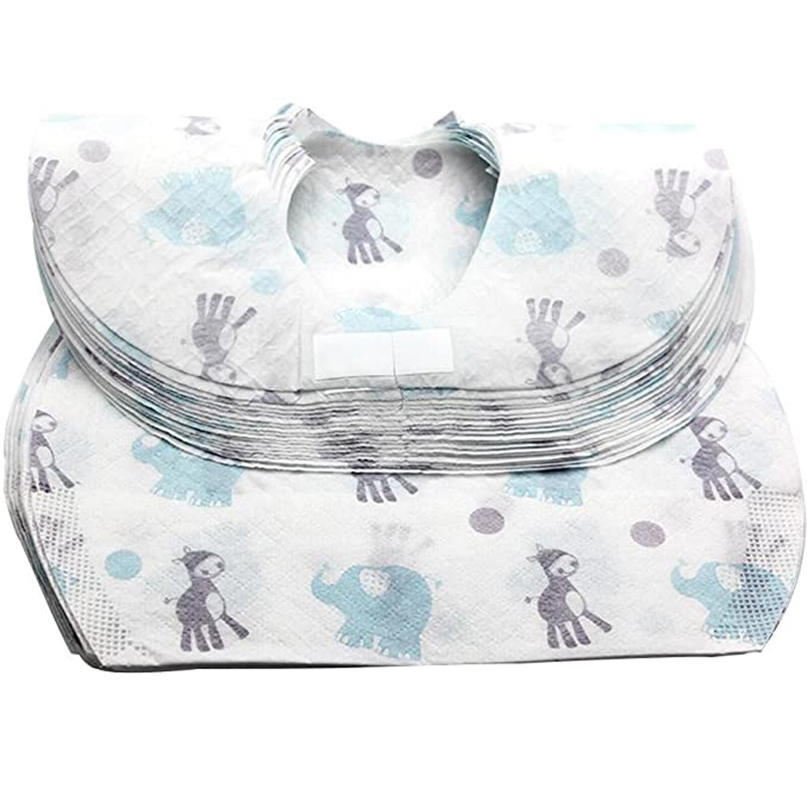 20 pièces bavoirs jetables enfants bébé imperméable manger bavoirs avec poche bébé enfant écharpe bavoir salive serviette bavoir