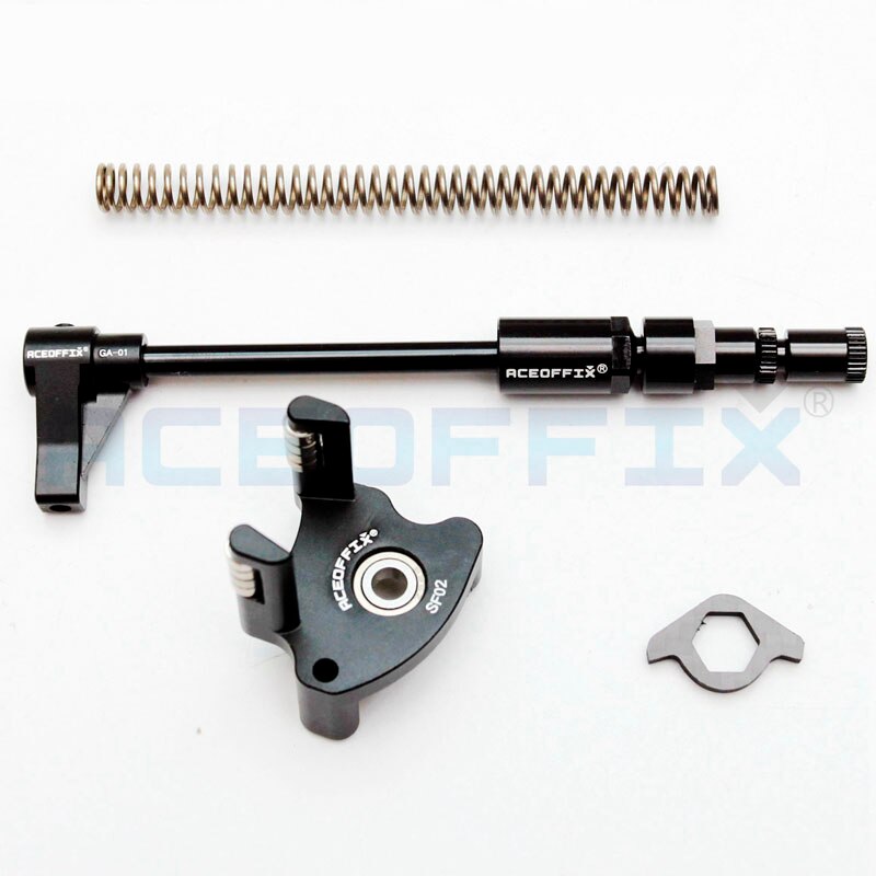 Aceoffix bicycle derailleur set chain pusher spring for Brompton folding bike 2-7 speeds: black