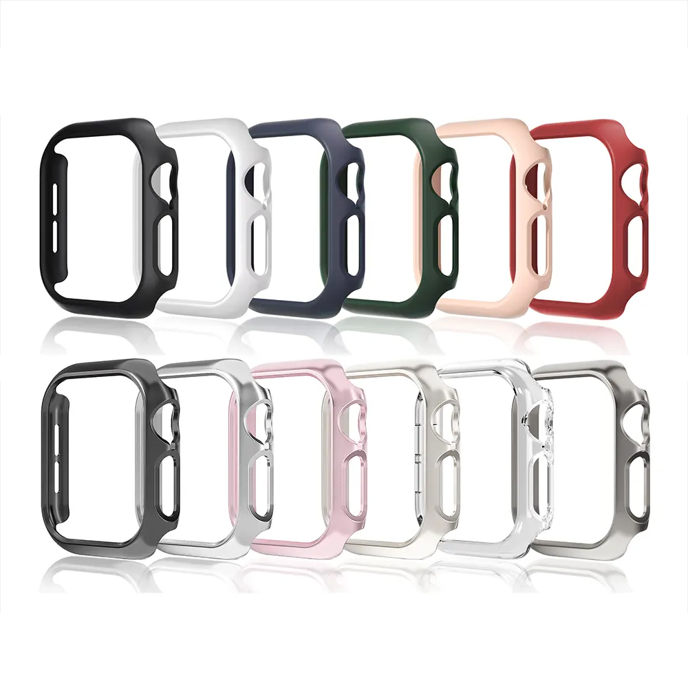 Cover For Apple Watch 10 Case 46mm 42mm 41mm 45mm 44mm 40mm 38mm Accessories PC Protector bumper iWatch Series 9 7 8 6 se 5 4 3