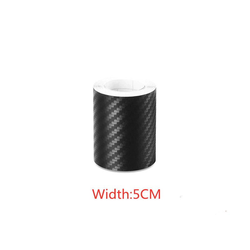 3d karbonfiber vinyl bil pakke inn ark rull film vanntett diy lim inn beskytter klistremerke bil styling tilbehør selvklebende teip: 5cm / 1m