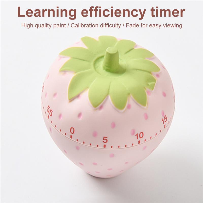 Cartoon Fruits Timer Rotation Time Manager Learning Timing Alarm Clock Mechanical Reminder Pear