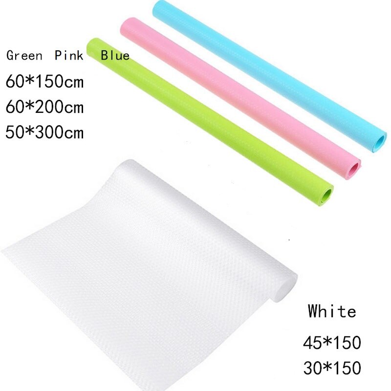 Washable Shelf Liners Cabinet Drawer Non-Slip Shelf Liner EVA Oil-proof Refrigerator Mat Cupboard Pad For Kitchen Cabinet Liner