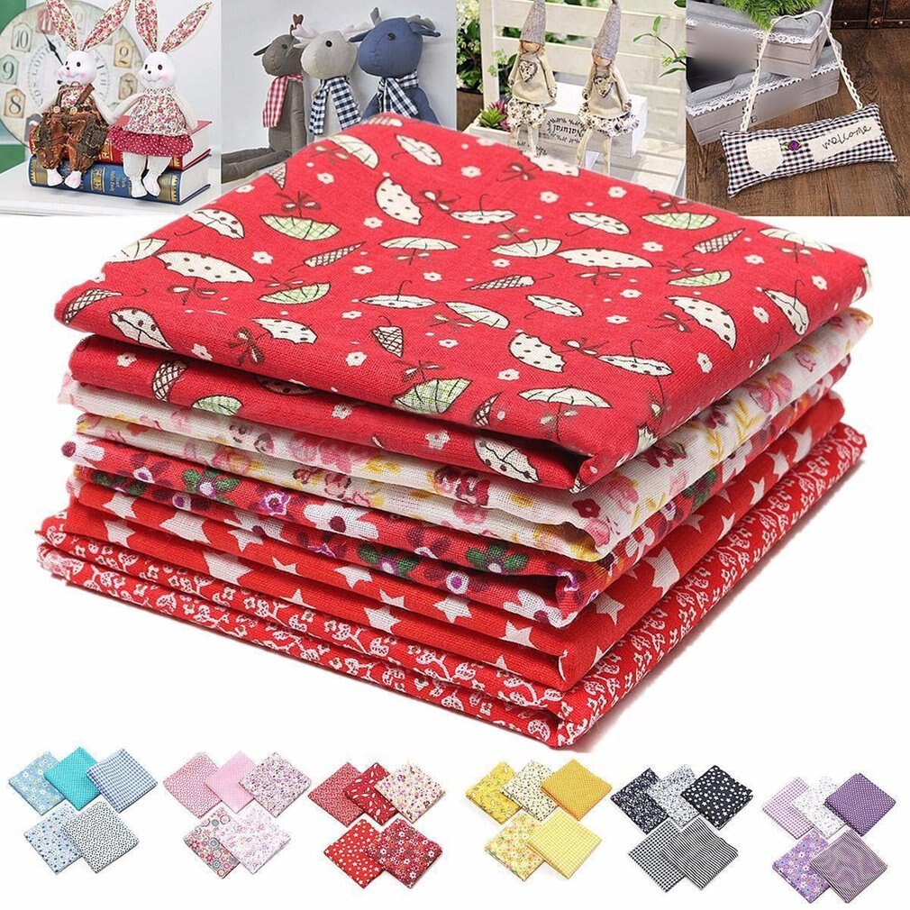 50X50 Cm Tissu Katoen Katoenen Stof Bedrukt Doek Naaien Quilten Stoffen Voor Patchwork Handwerken Diy Handgemaakte Accessoires