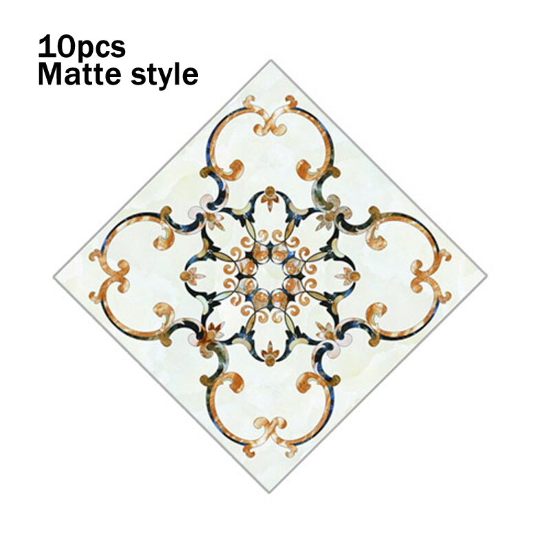 10Pcs 8cm Floor Tiles Diagonal Wall Stickers Desk Decoration Art Mural Decals Bathroom Waist Line Matte Waterproof PVC Stickers: DJ-005
