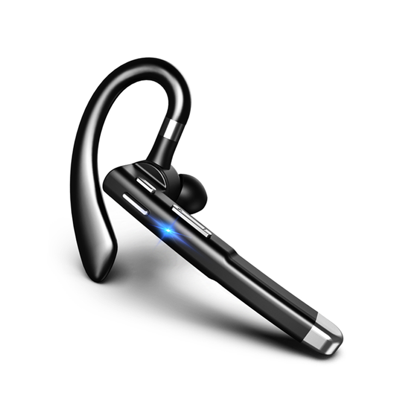 YYK520 Hanging Ear Wireless Bluetooth Headset 5.1 Hands-free ENC Call Noise Reduction Driving Single Ear Business Headphones: Silver