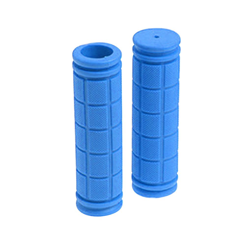 1 par 13cm cor de borracha apertos de bicicleta guiador conjunto mountain bike alça antiderrapante peças de alça de bicicleta equipamento: Dark Blue