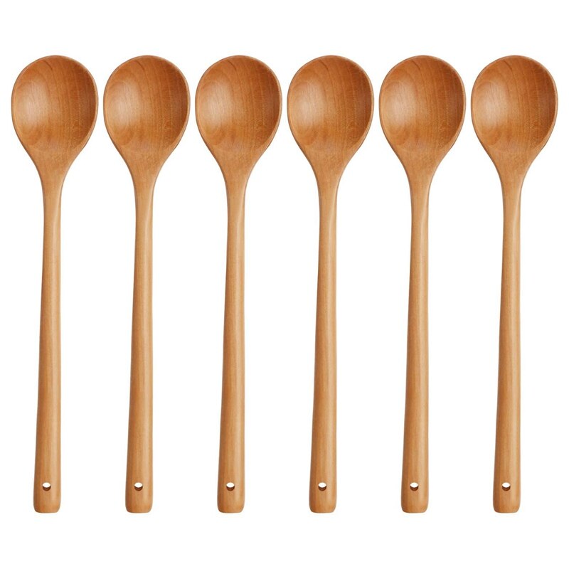 Houten Soeplepel Voor Koken | 5X Houten Honinglepel | Hittebestendige Keukengereedschappen Voor Sausbereiding, Roeren, Salade En Honing Serveren