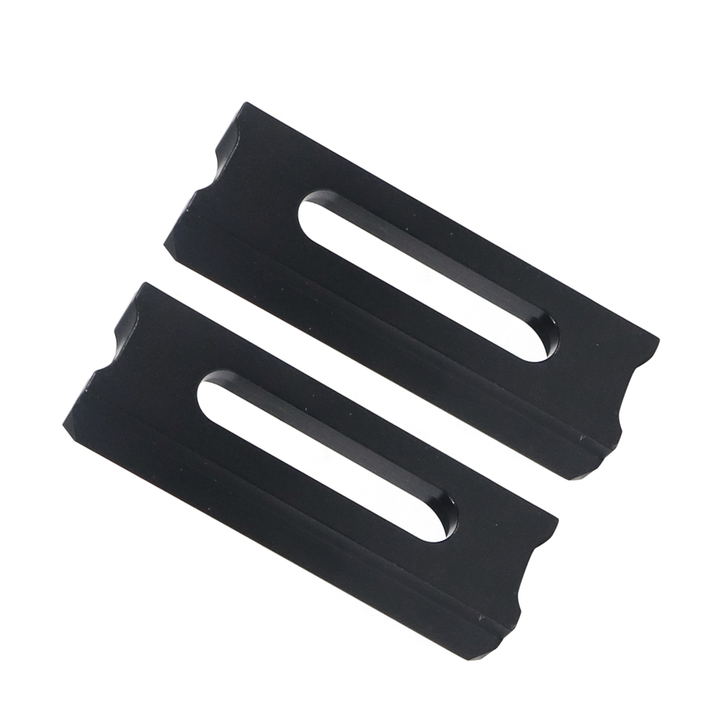 Quick Release Safety NATO Rail Mini 1/4" 3/8" Mount Clamp Slider Adapter for DSLR Cameras Cage Rig Top Handle Anti-Off Extension: 2pcs C