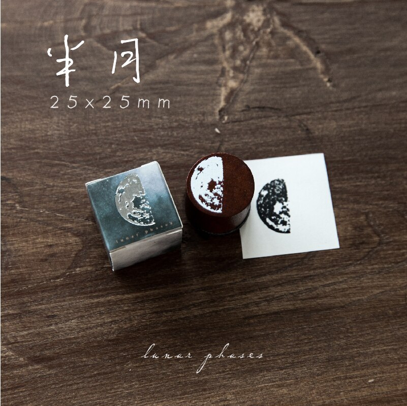 Vintage maanserie ins stijl decoratie stempel houten rubberen stempels voor scrapbooking briefpapier diy knutselen standaard stempel: B