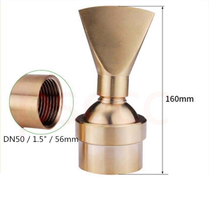 DN15 20 25 40 50 Adjustable universal fan shaped fountain head, rockery fountain, pool flat nozzle, duck nozzle fountain head.