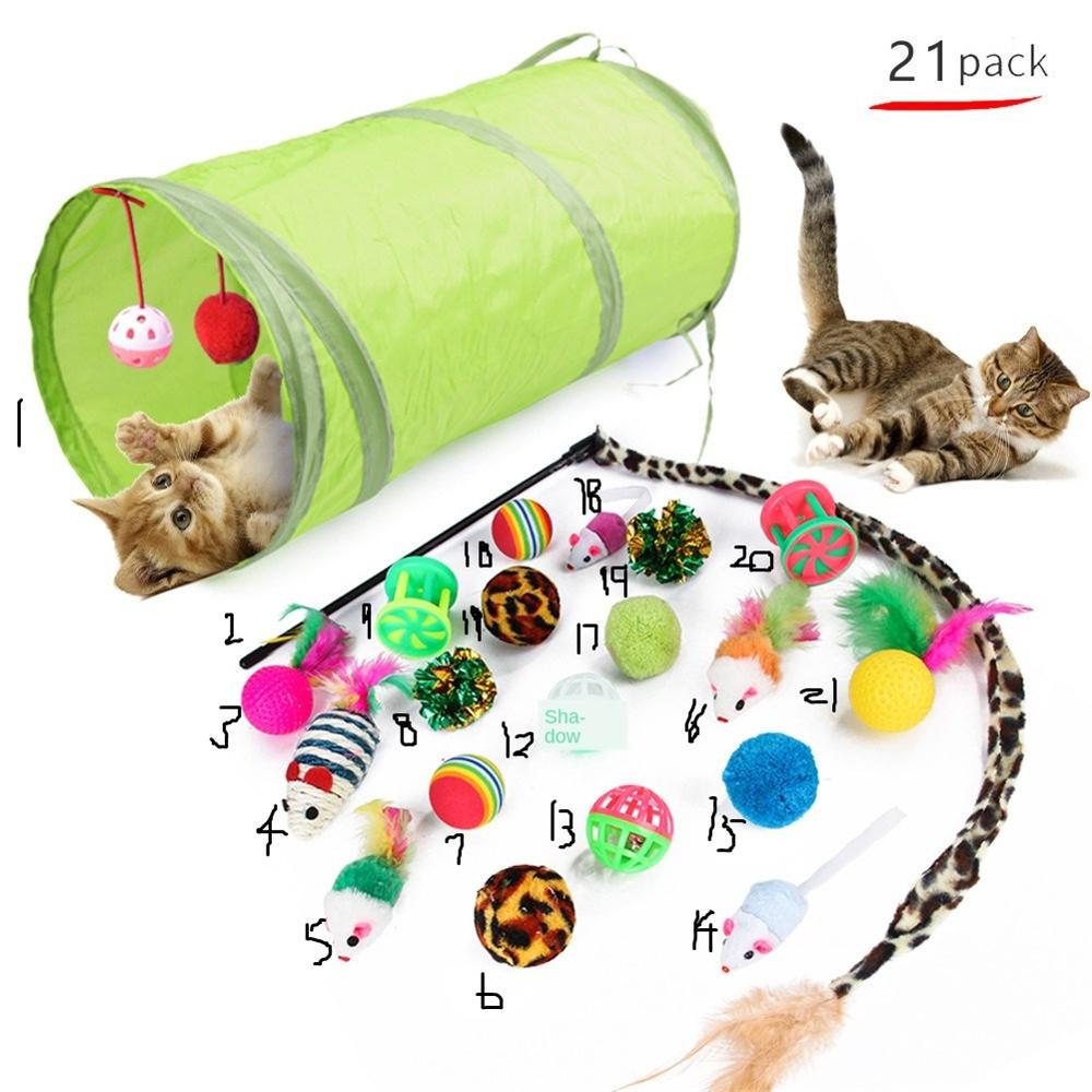 Jouets pour animaux de compagnie, boules en forme de souris, jouets en forme de chaton, amour pour les animaux, jeu, canal de chat amusant, bâton de souris, fournitures précieuses, lot