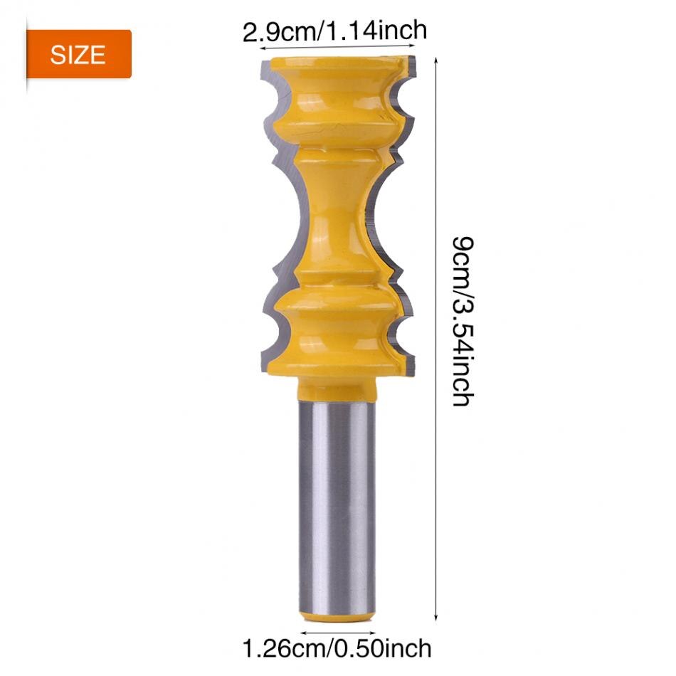 1/2" Shank Large Elaborate Chair Rail Molding Router Bit For Woodworking Tool