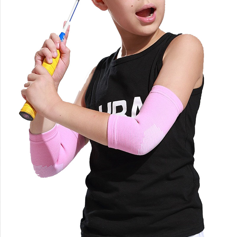 1 par de rodilleras deportivas para niños, coderas, muñequeras, tobilleras, rodilleras para niños y niñas, para deportes de baloncesto y voleibol: L / Rojo