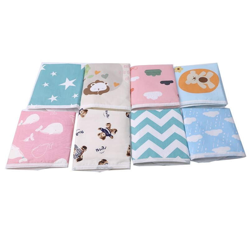 Baby Changing Mat Cartoon Cotton Blend Waterproof Sheet Baby Changing Pad Table Diapers Urinal Game Play Cover Infant Mattress