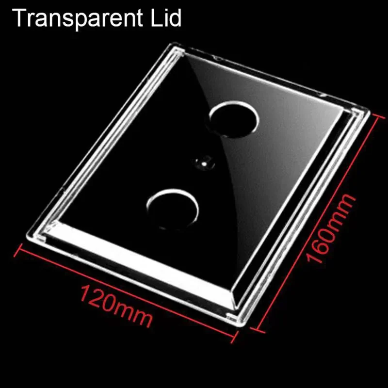 Caja de filtro externo para acuario, sistema de circulación por goteo de filtración superior, contenedor de filtro para pecera: Clear Cover