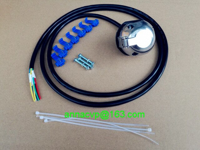 7 pin trailer plug alu. socket prewired truck automotive parts boat, trailer connector, trailer plug socket,trailer parts