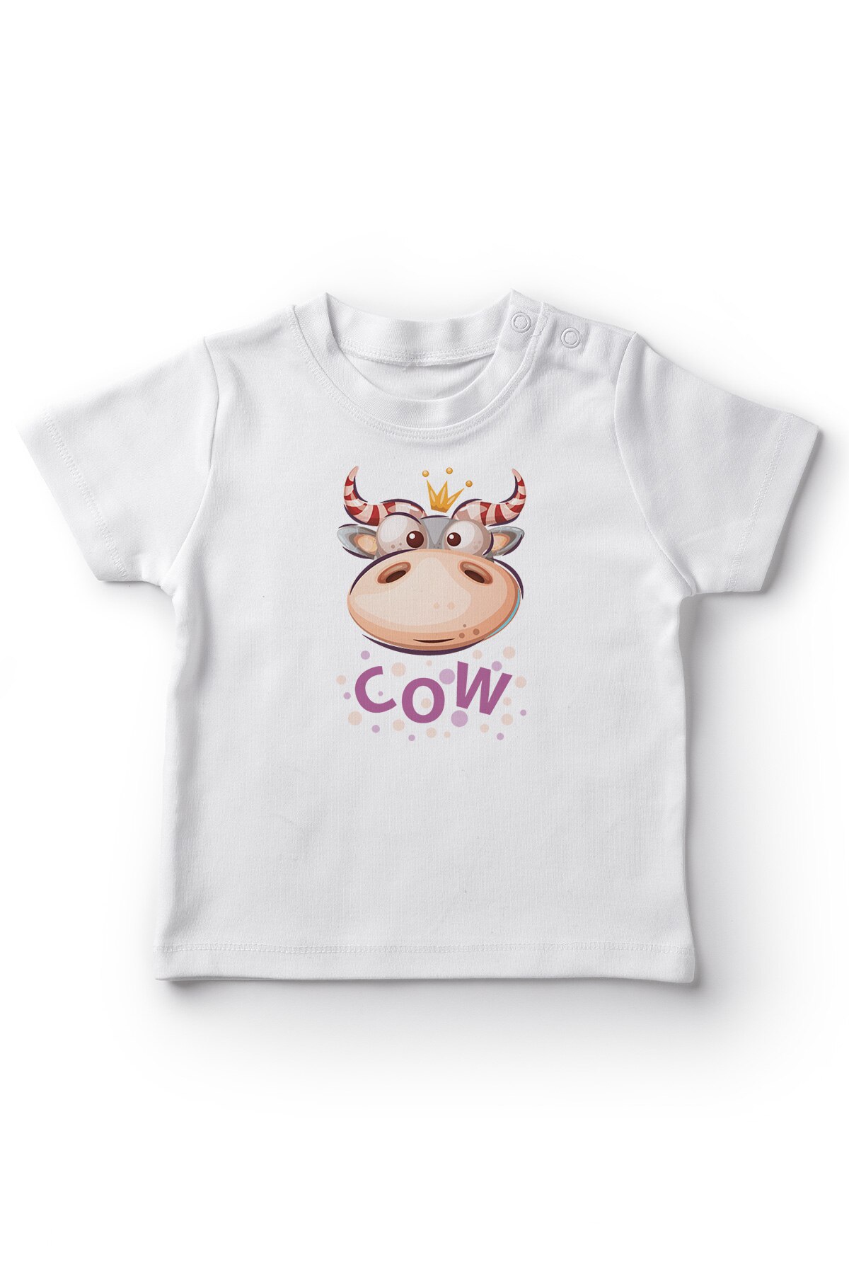 Angemiel Baby Candy Einhorn Kuh Mädchen Baby T-Shirt Weiß