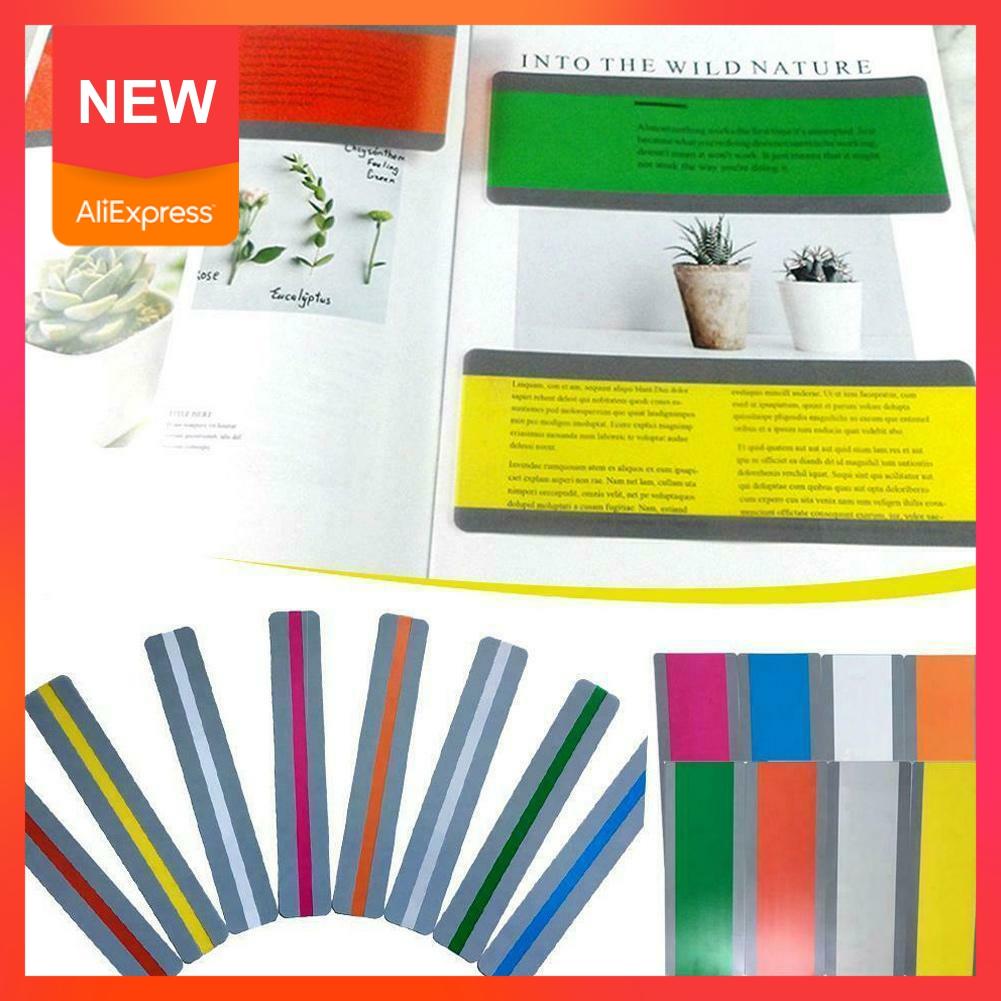Highlighter Reading Guide Strips (8 Pcs) - Life Changing Products