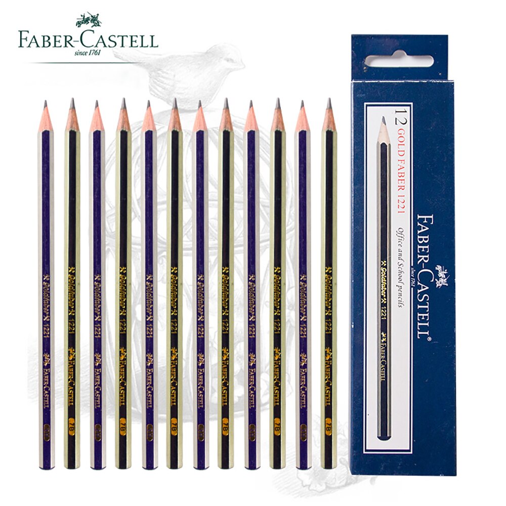 German Faber-Castell Sketching Pencils Set of 12 Drawing And Painting Students With 2h-8B Art Stationery