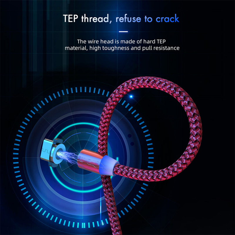 doprowadziło magnetyczny kabel USB 2.4A szybkie ładowanie typ C kabel magnetyczna ładowarka ładowanie danych kabel mikro USB kabel robić telefonu komórkowego kabel USB