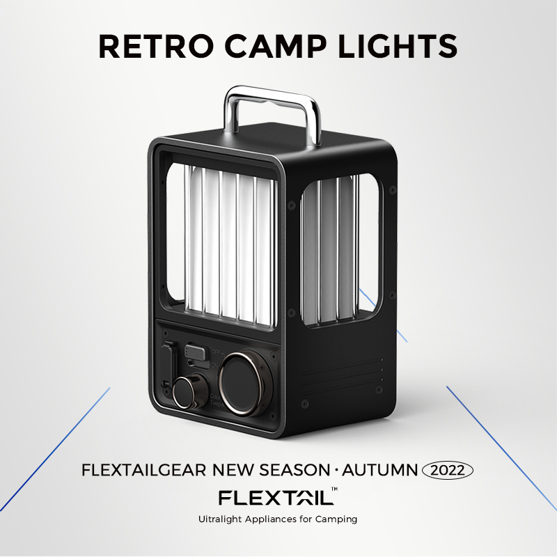 FLEXTAIL Retro Outdoor Camping Lamp Draagbare Villa Lantaarn Oplaadbare Vintage Foto Props Outdoor Camping Verlichting