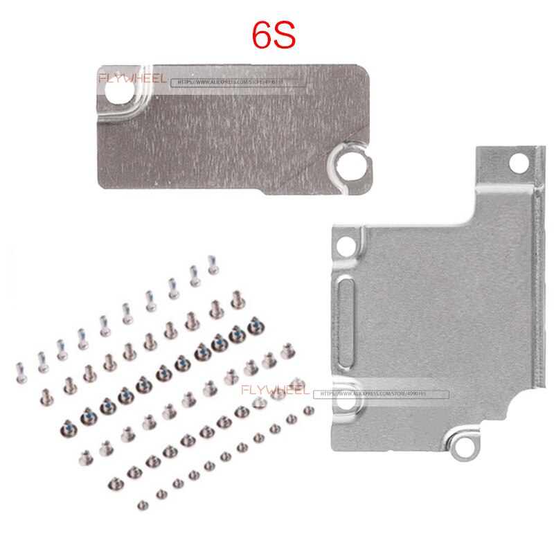 1set For iPhone 5 5S 6 6S 7 8 Plus LCD Display Metal Bracket Cover +Battery Spacer Metal Plate Holder With All Set Screws: For 6S