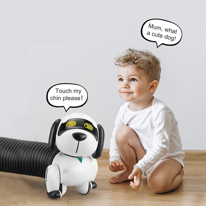 Mini Robot electrónico programable para niños, juguete de simulación robótica con Control remoto, luz y sonido, K22