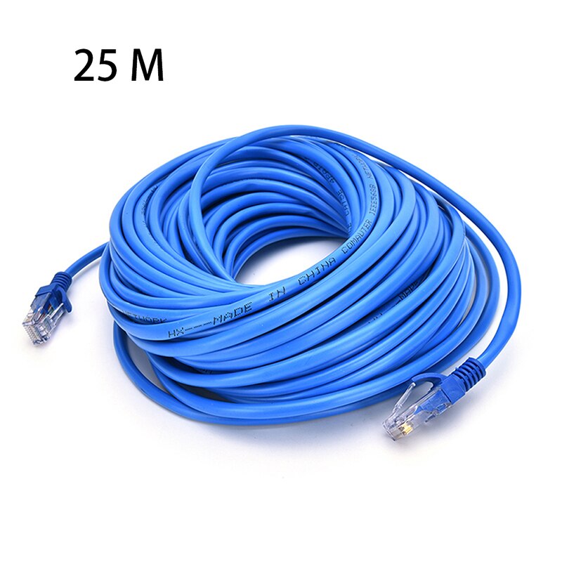 Blauw Ethernet Internet Lan CAT5e Netwerk Kabel Voor Computer Modem Router: 25 M